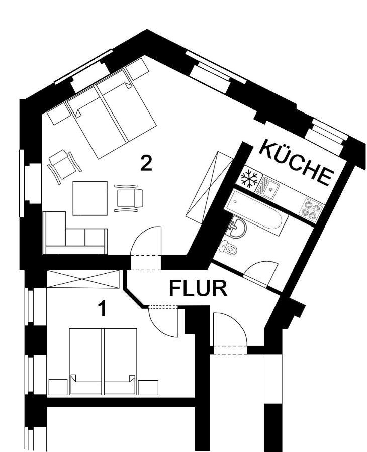 Apartment Eva Chemnitz Zewnętrze zdjęcie